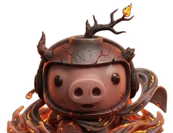 mascot peeking